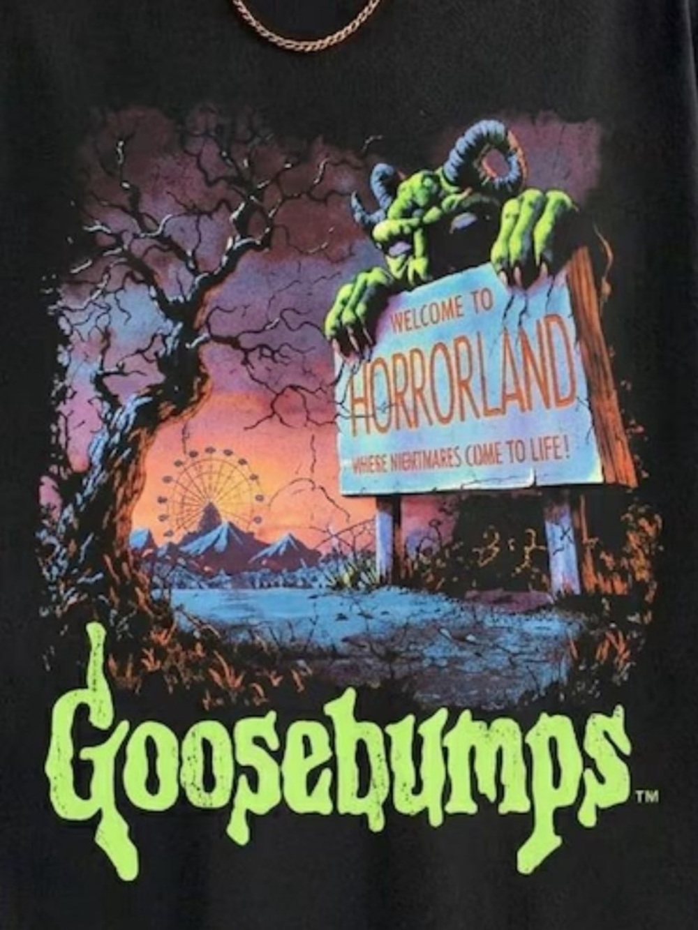 Goosebumps Horrorland Graphic Tee, Horror Halloween shirt - Picture 2 of 2